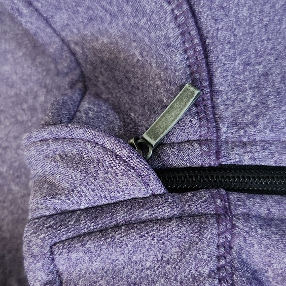 Albion | EUC Active Purple Zip Up Ruffle Peplum Jacket Size S - Picture 7 of 9